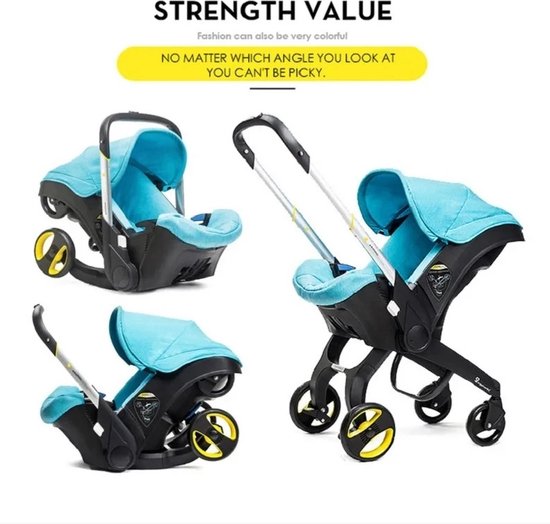 Luxe opvouwbare wandelbuggy grijs