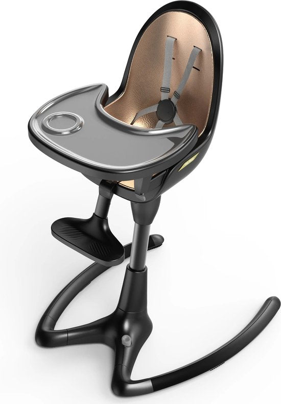 Luxe barkruk design baby eetstoel zwart