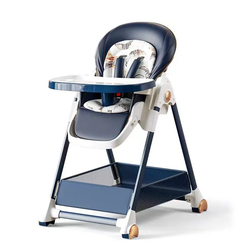 Hoge kwaliteit baby eetstoel blauw