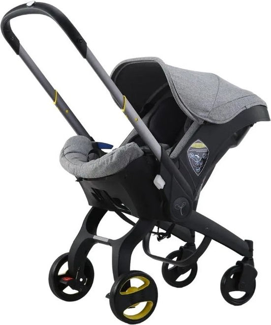Luxe opvouwbare wandelbuggy grijs